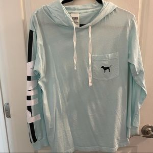 PINK hooded long sleeve